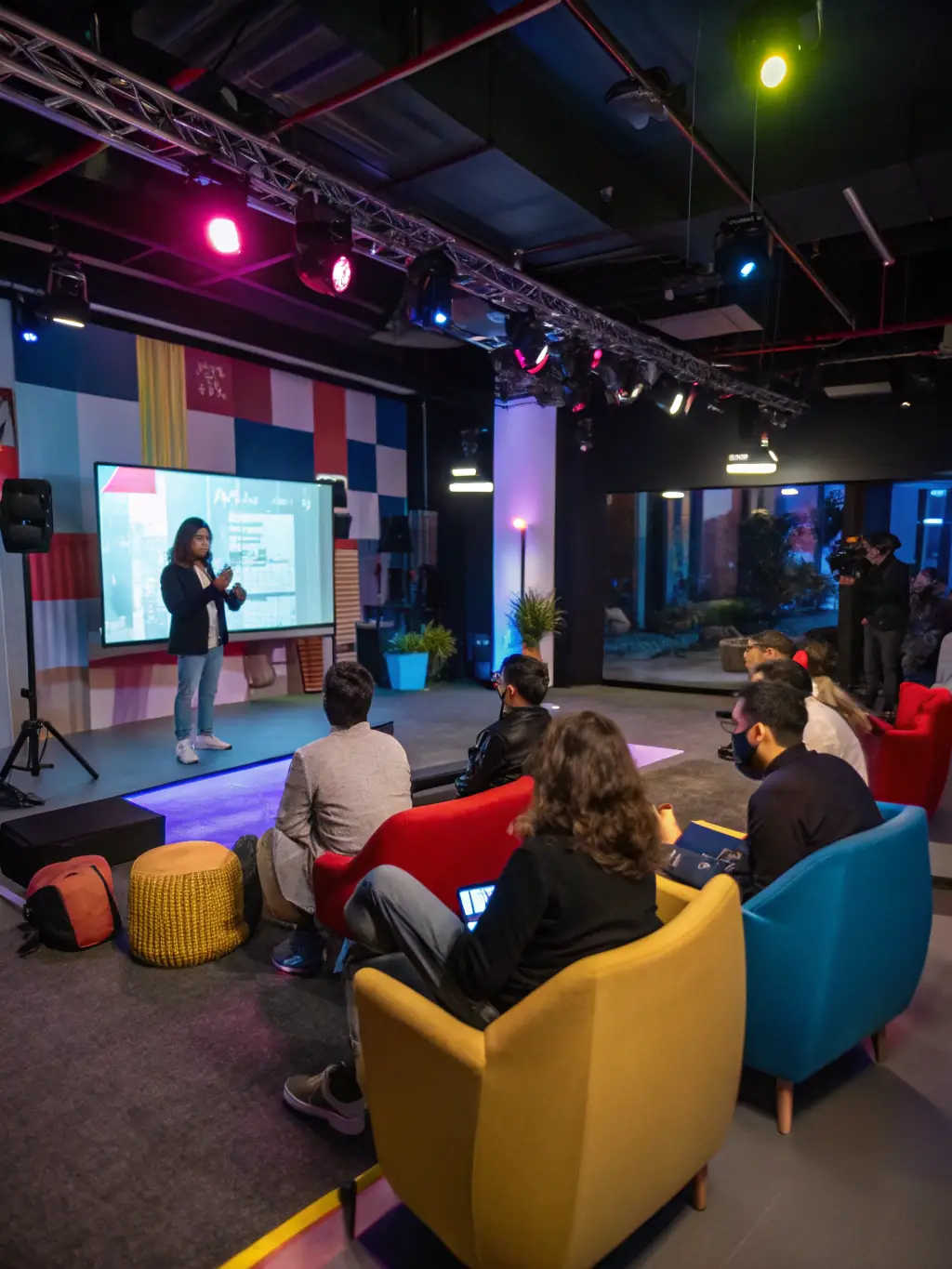 A photo capturing the energy of the 'Startup Innovation Forum' in Delhi, showcasing the event's focus on supporting and promoting emerging startups in India's tech sector.